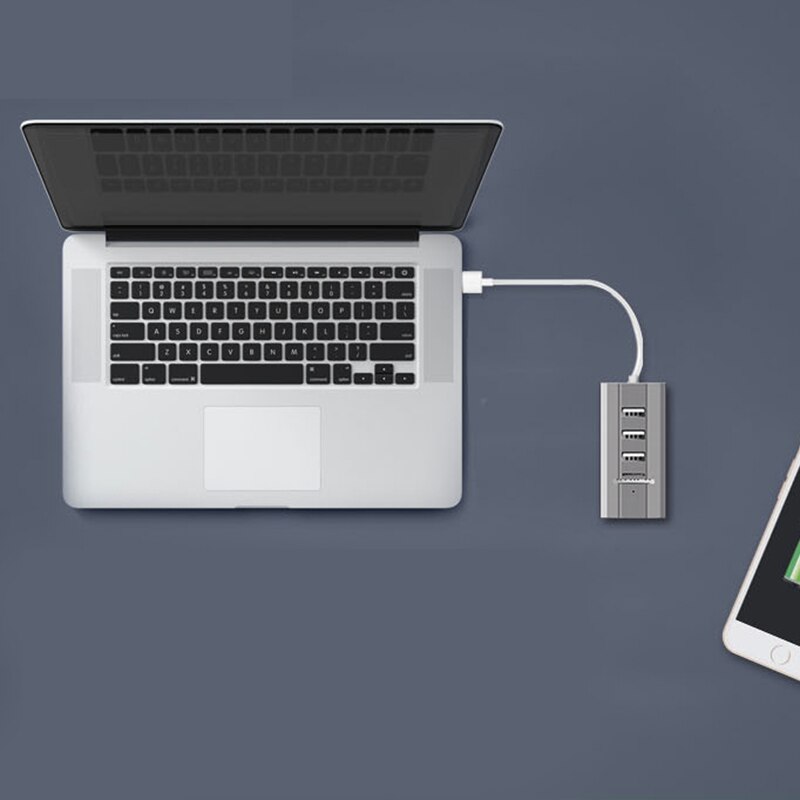 D USB 2.0 Hub di 3 Porte USB 2.0 Hub + Cuffia + Microfono Porte Multi-Funzione Concentratore Suono scheda Multi Porte Splitter