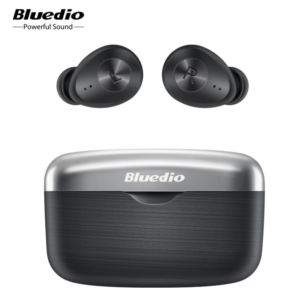 Bluedio fi bluetooth oordopjes waterdicht, echt draadloos, sport oordopjes, tws hifi aptx met microfoon, game-ervaring, in-ear touch headset: Zwart