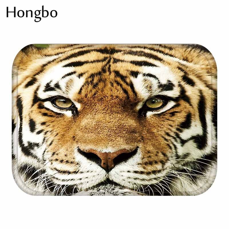 Hongbo-tapis de sol en tigre, motif chien, hibou et chat, antidérapant, pour porte, paillasson extérieur, cuisine, salon: 7