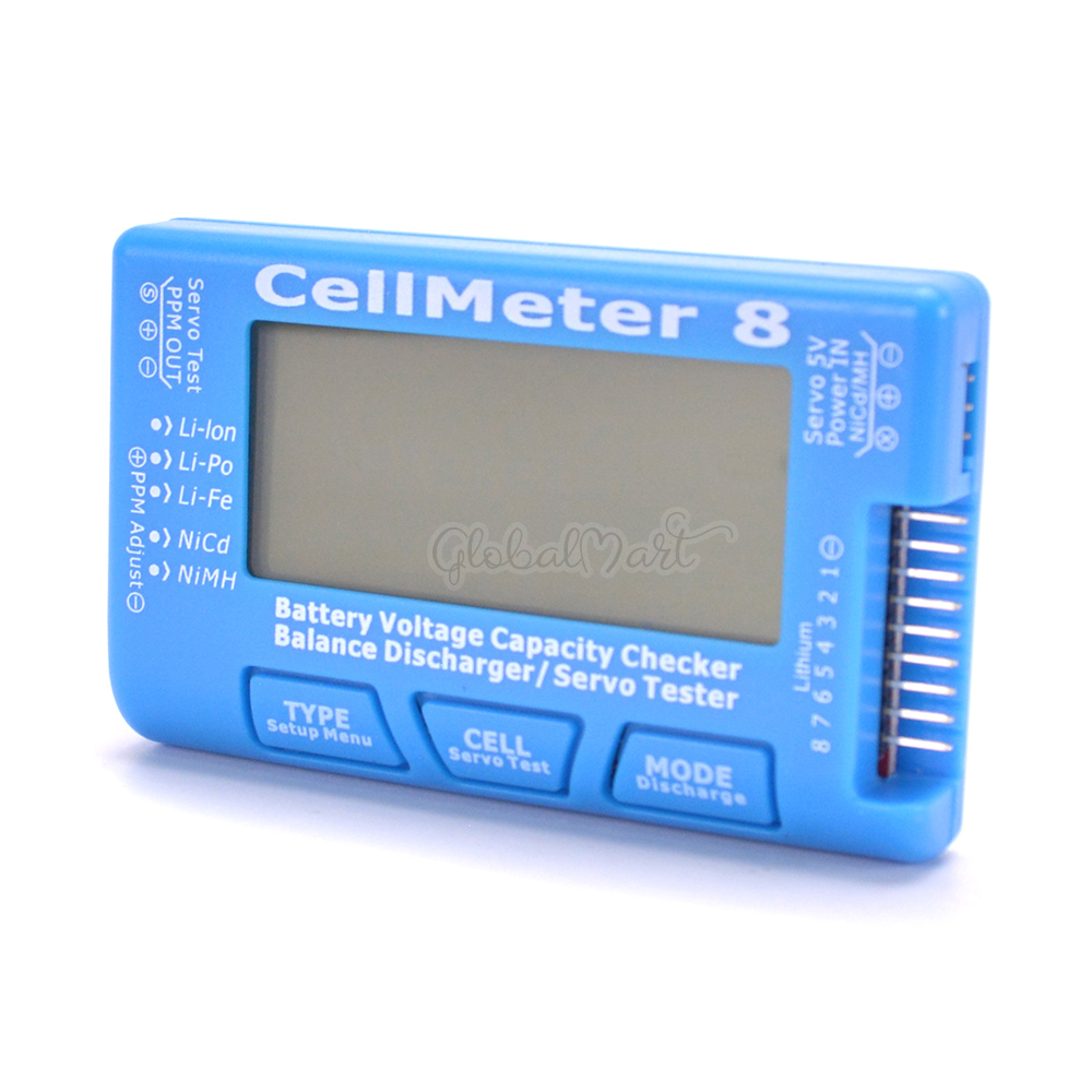 RC CellMeter-7 CellMeter-8 cyfrowy akumulator sprawdzanie pojemności LiPo życie Li-jon NiMH miernik napięcia akumulatora sprawdzanie CellMeter 7 8