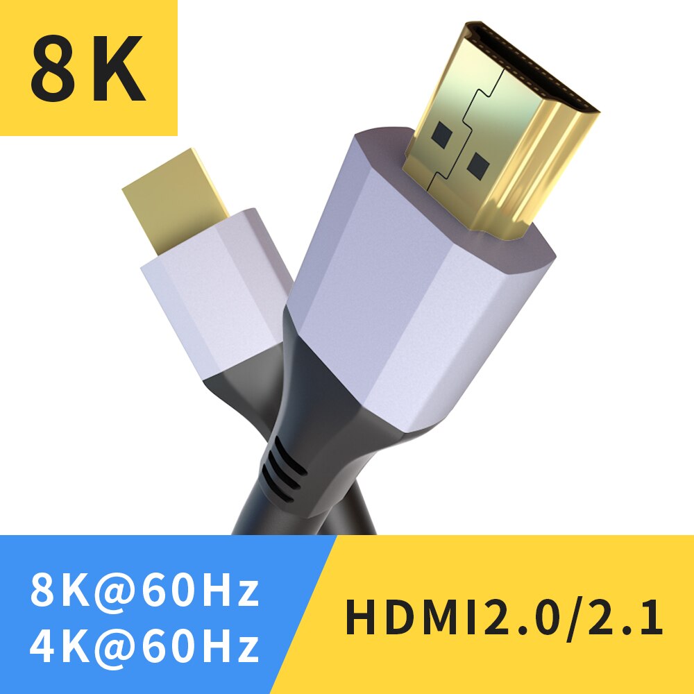 Kabel hdmi 2.0 4k 1080p cord splitter voor Projector PS4 Switch adapter 1m 2m 3m 4m 5m hdmi 2.1 kabel male naar male 8k converter