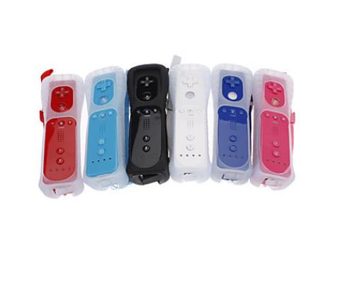 Somatosensory Game Handle Controller for Wii for WiiU Gamepad Built-in Accelerator with Rubber Cover: RIGHT WHITE