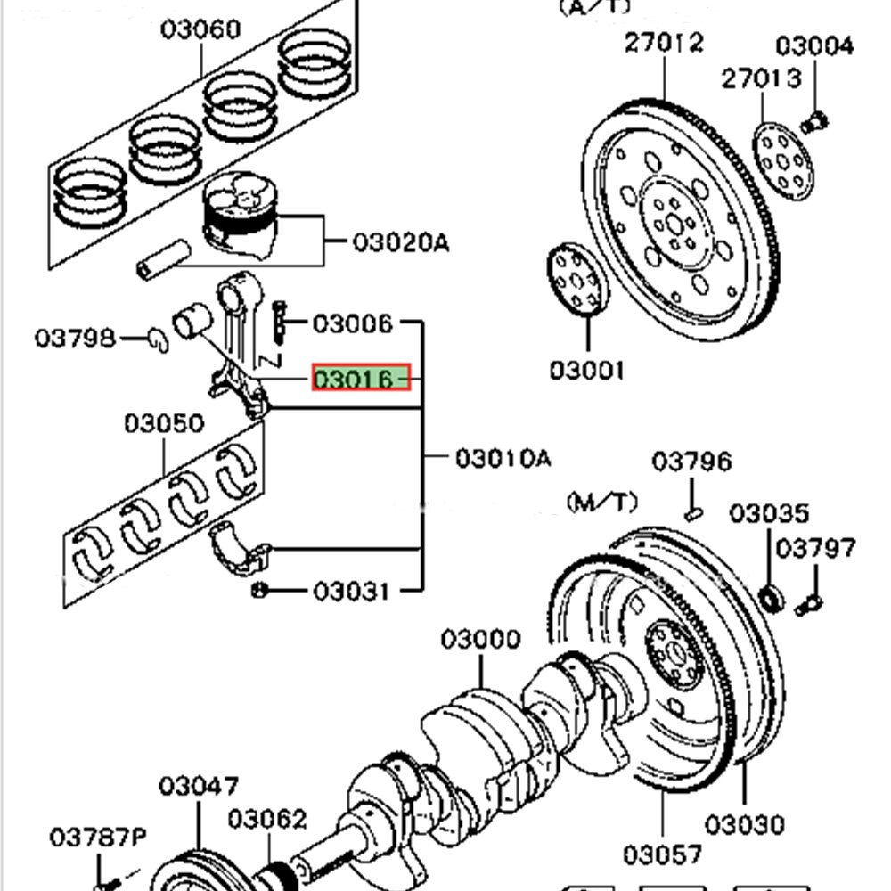 BOCCOLA LEVA CAMBIO Mitsubishi L200 - Pajero Per Md701577 EUR 8,00 - PicClick IT - Foto 7
