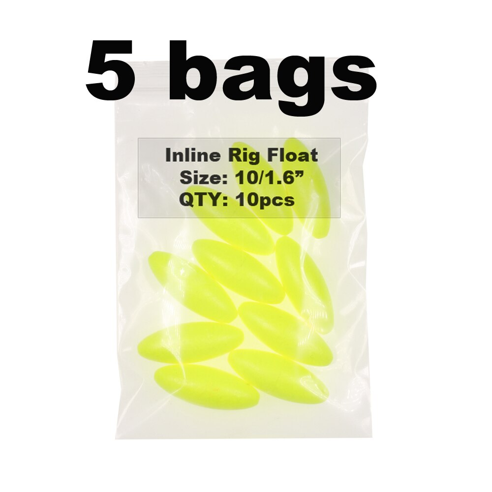 JIGEECARP 50 Uds flotador corcho de pesca para pescar pesca de bagre plataforma flotar flotabilidad pesca en agua salada flota de pesca accesorio: 50pcsyellow size 10