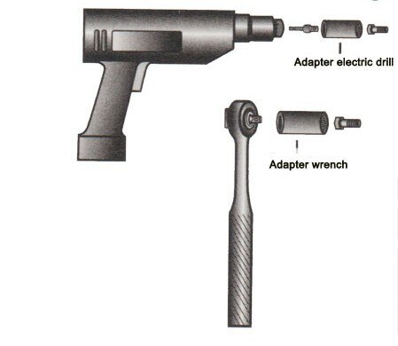 3/8 Drive Ratelsleutel 3/8 Universal Socket 1/4 Schacht Extention Staaf Elektrische Adapter Professionele Mtb Fiets Reparatie Tool