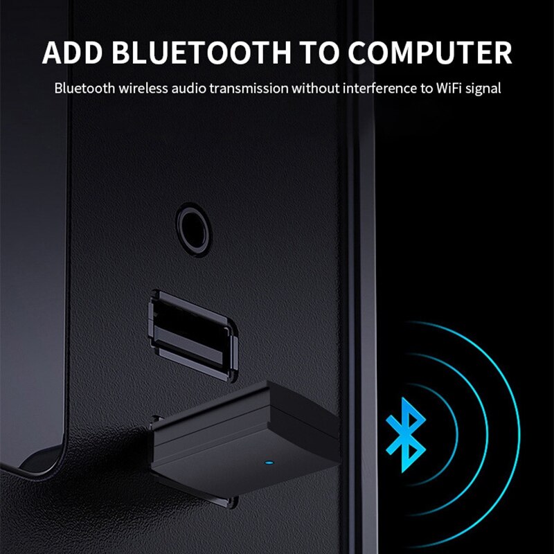 5.0 Bluetooth Adapter Desktop Laptop USB Pc Bluetooth Transmitter Receiver for Connecting Headset Speaker