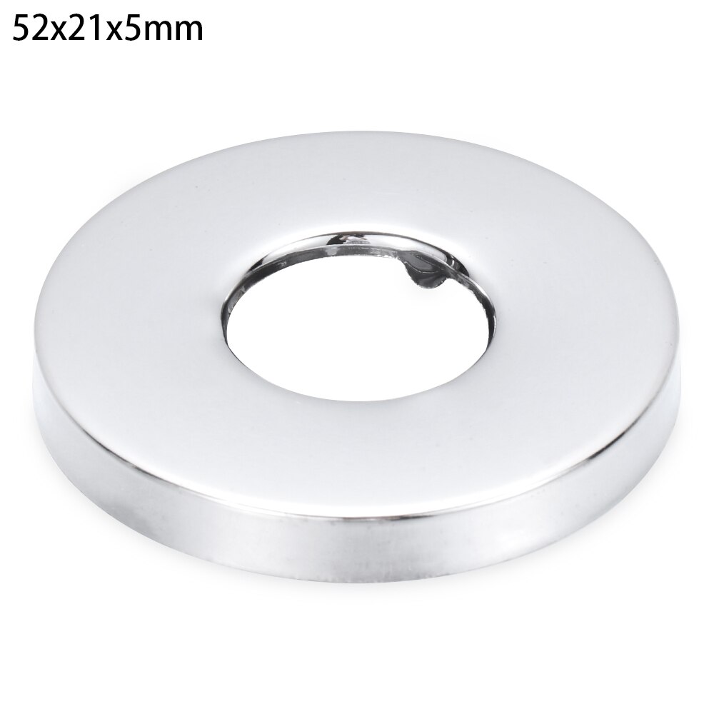 1Pc Shower Faucet Decorative Cover Chrome Finish Stainless Steel Water Pipe Wall Covers Kitchen Bathroom Tools Accessories: 52x21x5mm