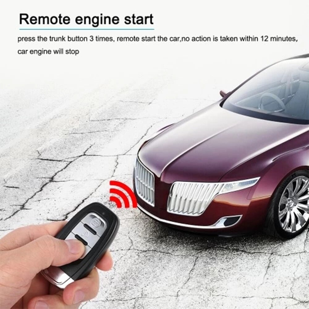 Universal Version Smart Key PKE Passive Keyless Entry Auto Alarmanlage motor start-taste Remote Motor Starten