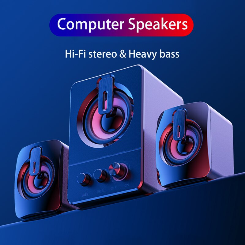 Wired Wireless Computer Combination Speakers Bluetooth Speaker Bass Column Hi-Fi Stereo Home Theater Surround SoundBar for PC TV