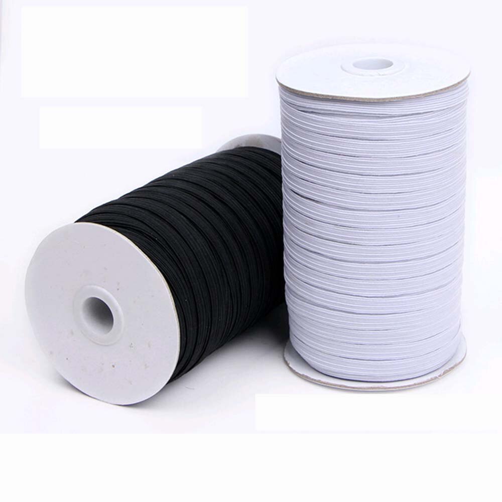 Ruban élastique en Spandex à haute élasticité, 4/4/5/6/8/10/12mm, 4 mètres/lot, garniture de bande, tissu de couture, accessoires pour vêtements de bricolage