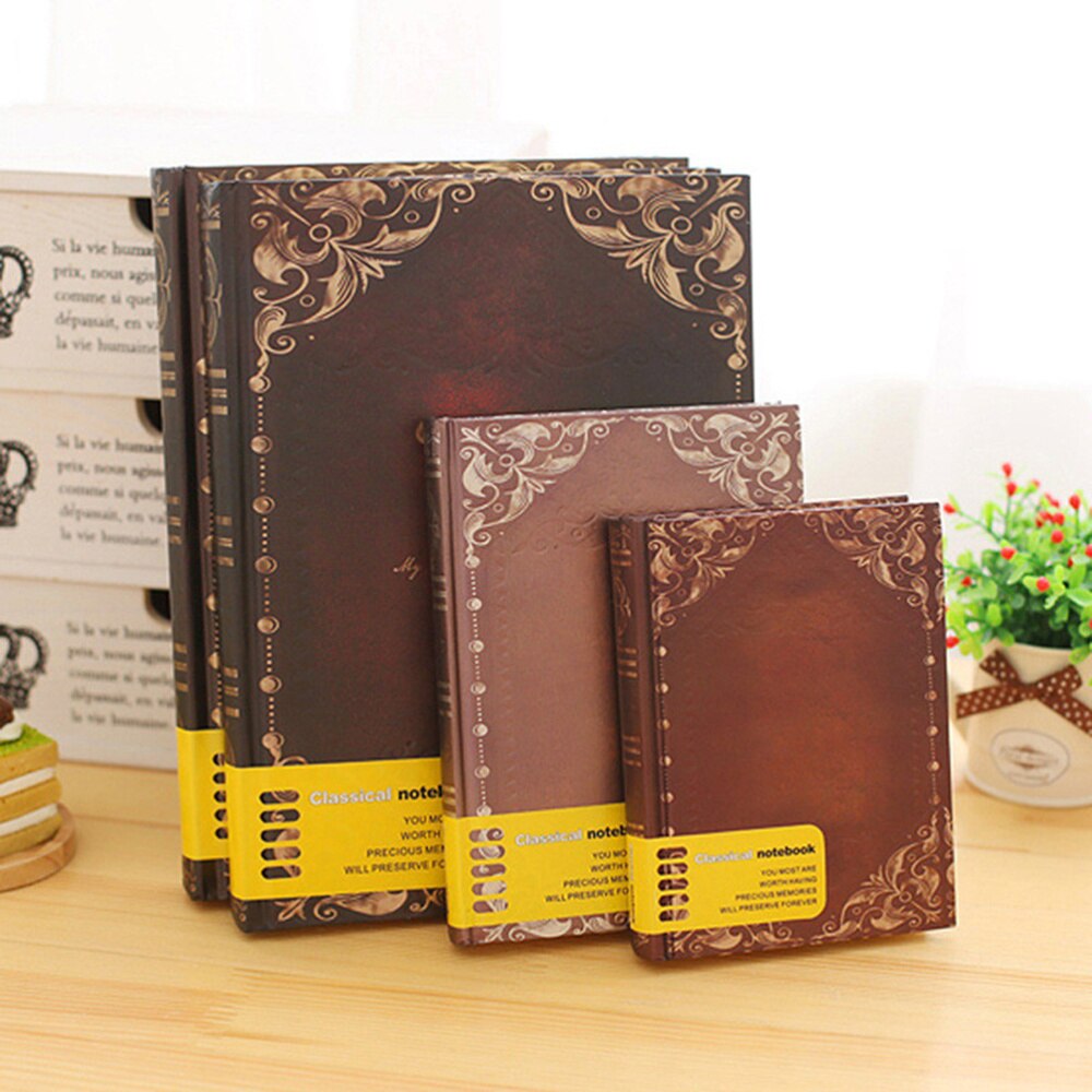Classic Vintage Retro Personal Notebook Diary Hardcover Journal Book