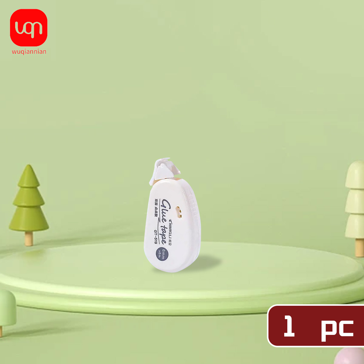 Cinta adhesiva de doble cara de 6m x 6mm, cinta adhesiva para manual, rodillo de Collage para álbum de recortes, pegamento, papelería, suministros escolares