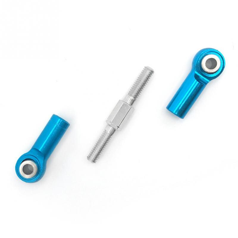 6 pçs ajustável metal ligação puxar haste frente/traseiro servo link para wltoys a949 a959 a969 a979 k929 rc carro atualizar reposição