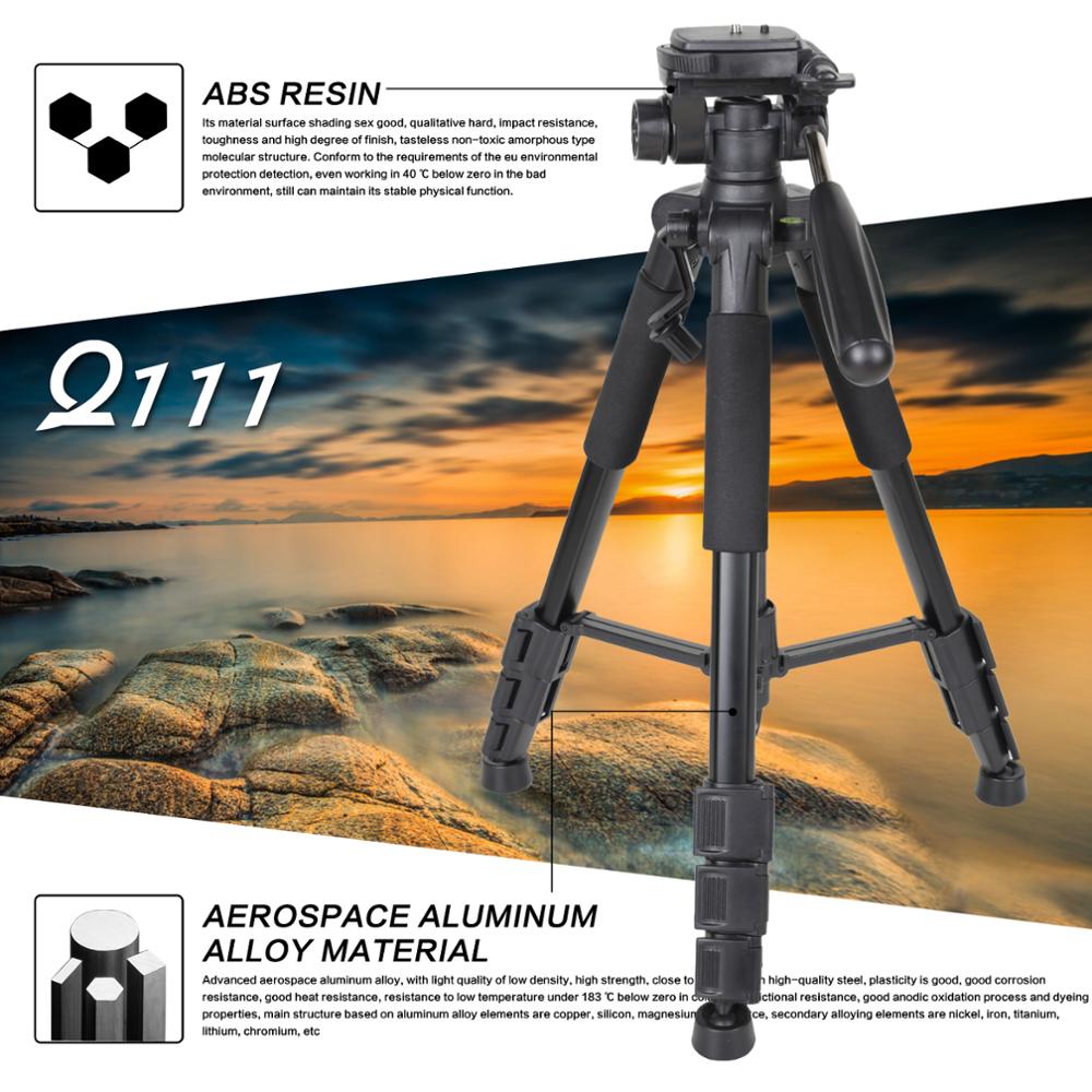 ZOMEI Q111 Professionelle Aluminium Stativ Tragbare Leichte Kamera Stativ mit Pfanne Kopf für Smartphone SLR DSLR Digital Kamera