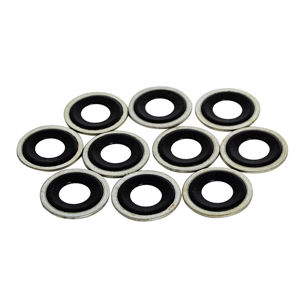 H2CNC 10 Pc Metal & Rubber Drain Plug Pakking 12Mm 1/2 "14079550 Grandado