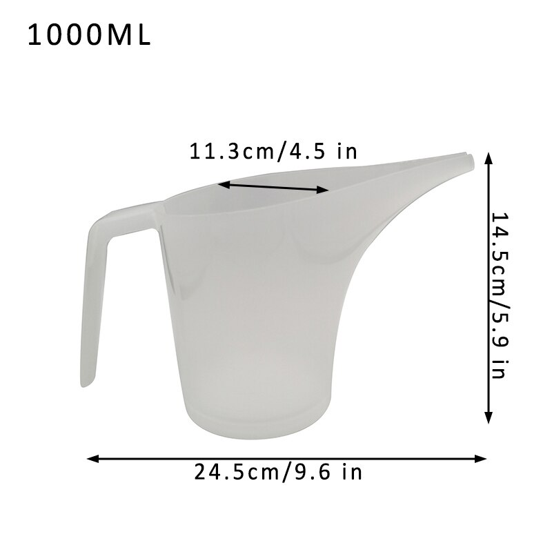 1Pcs 1000ML Tip Mouth Plastic Measuring Jug Cup Kitchen Supplies With Graduated PP Liquid Measure Container White Baking Tools: Default Title