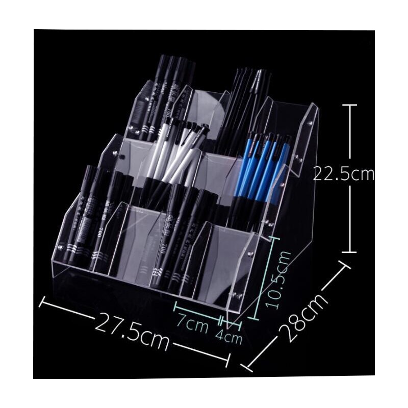 Acrylic Pen holder Eyebrow Eyeliner Pencil Make-Up Pen Display Multifunction Exhibition Stand Jewelry storage box