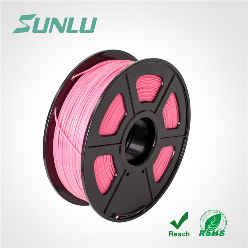 SUNLU PLA Filament 1.75mm 1KG With Spool Plastic PLA 3D Printer Filament Good Toughness Materials: PLA-PINK