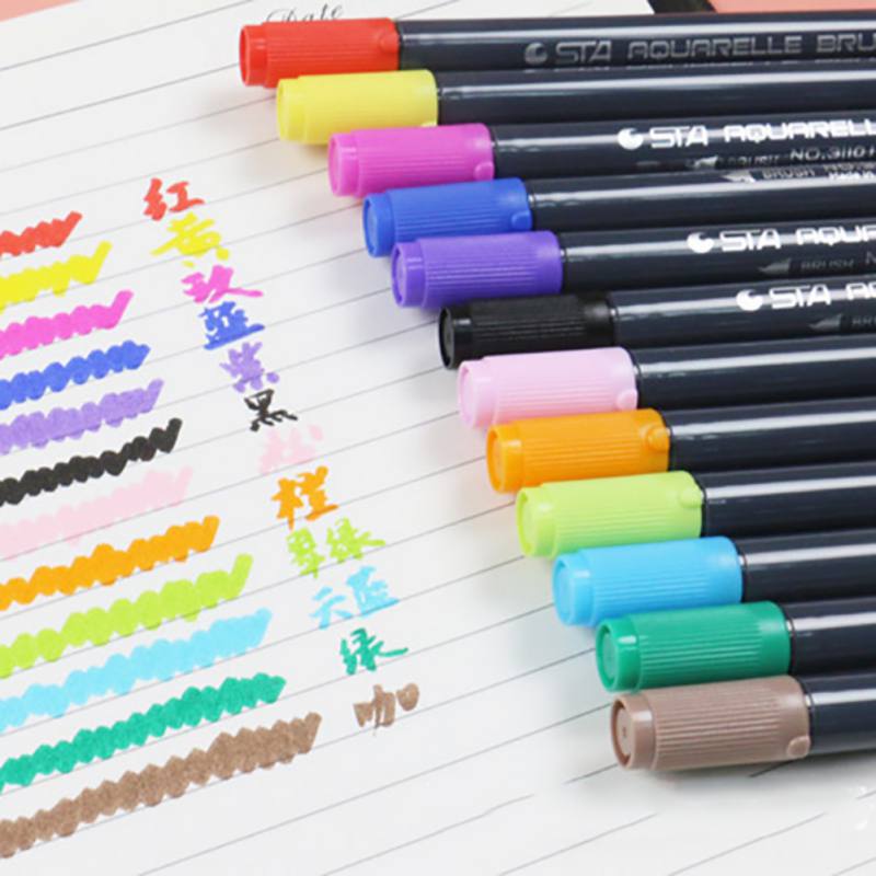 36 Duale Brush Marker Mit Pinsel- Und Feinspitze – Ideal Für Handlettering & Kunst