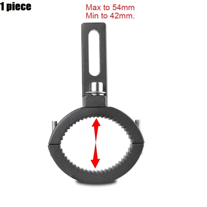 Soporte de abrazadera para faros de motocicleta, lámpara de horquilla de tubo de 42mm-54mm, soporte de montaje de parachoques para MANGO de motocicleta CNC, Brack de montaje ajustable: 1 piece 42mm-54mm