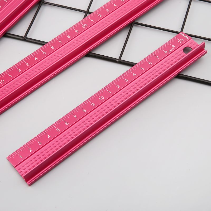 Aluminum Alloy Straight Ruler Protective Scale Measuring Engineers Drawing Tool 20/30/45cm