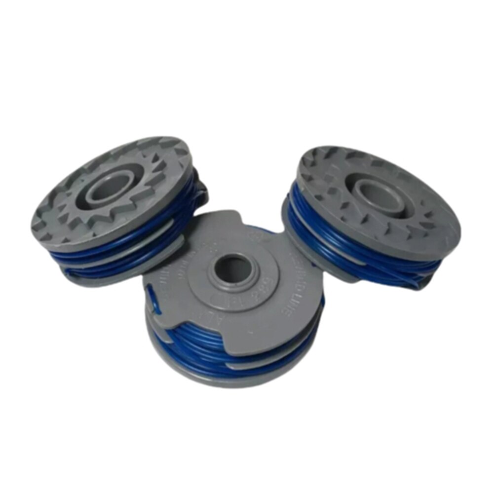 3Pcs Twin Lijn &amp; Spool Voor Flymo Mini Trim ET23 Dx Trimmer Strimmer 5137651-01/3 5139371-84/9 5139371-87 5139371-90 FLY021