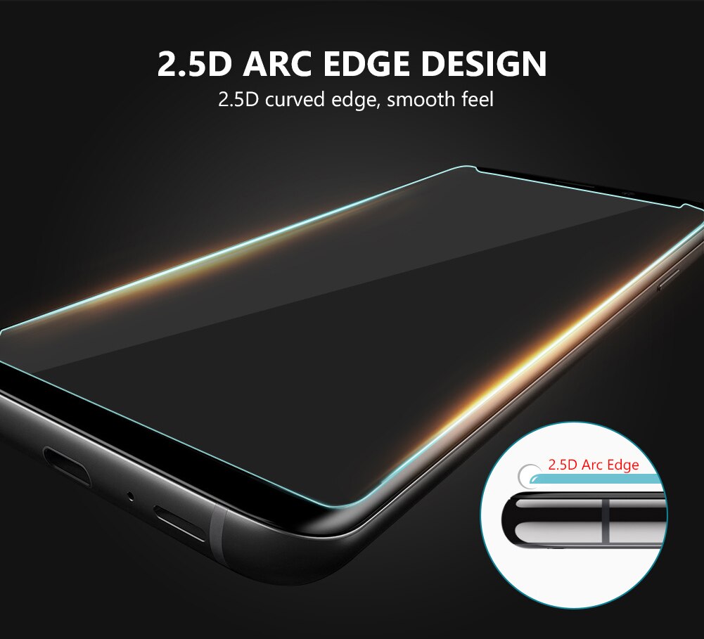 Iskunkestävä karkaistu lasi näytönsuoja 9h kovuus samsung galaxylle  s7 s7 edge  s8 s8 plus  s9 s9 plus note 8