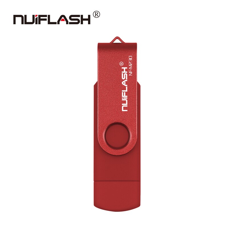 OTG USB Flash Drive cle usb 2,0 32G pen drive doble aplicación Micro USB 16G 32G 128G de dispositivos de almacenamiento de disco en clave: 128 GB / red