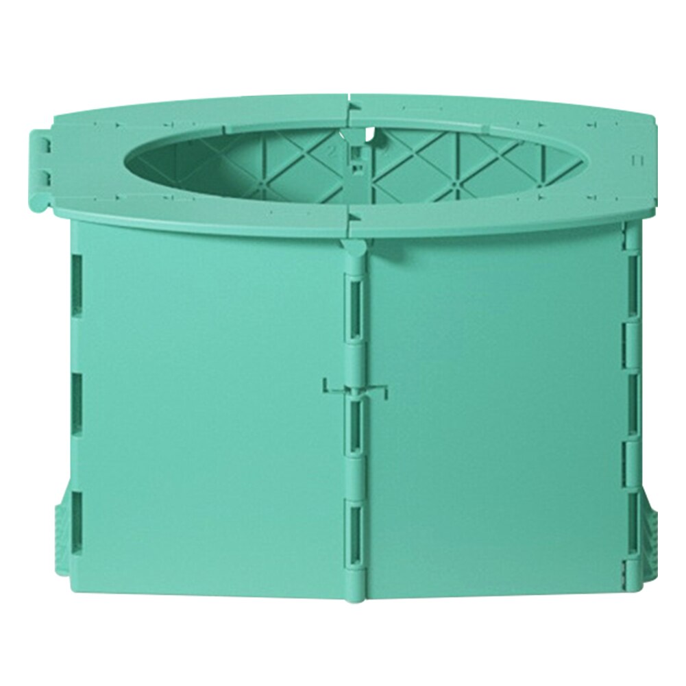 Strandbil bærbar sammenklappelig toilet porta potte let rengørbar til børn baby kommode: Grøn