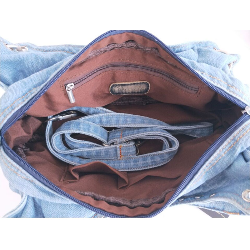 IPinee femmes Denim sacs à main doux de sacs à main avec diamant dames fourre-tout sac Messenger sacs