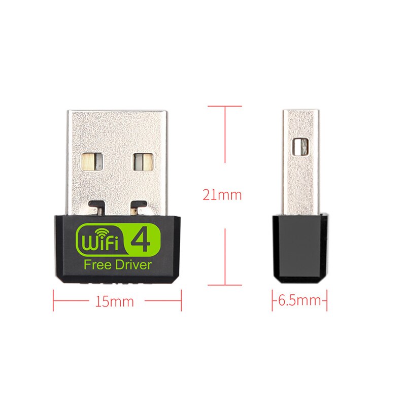 Mini WiFi Adapter USB WiFi Adapter USB Free Driver WiFi Dongle 150Mbps Ethernet Network Card Wireless Wi-Fi Receiver For PC