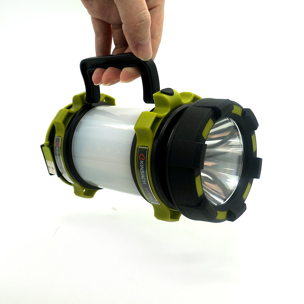 LED Camping Lantern Rechargeable Brightest Work Flashlight 4 Light Modes 2600mAh Power Bank Waterproof for Hurricane Emergency