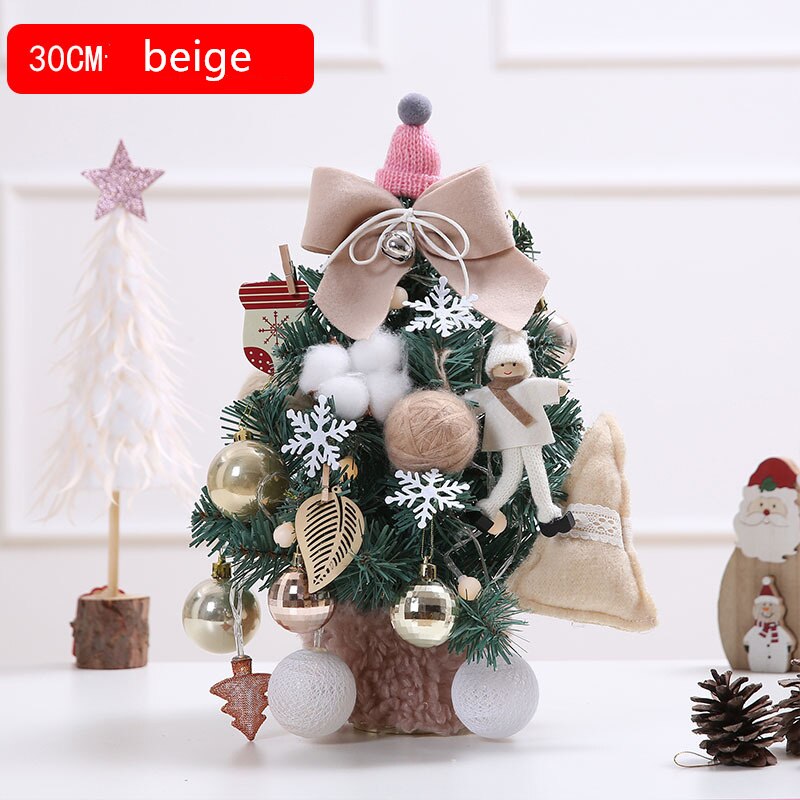 Desktop Miniature Christmas Tree Christmas Decoration Packages Family Christmas Tree Christmas Tree Ornament: B