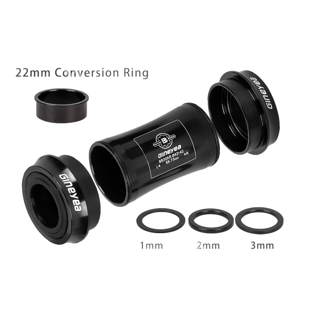 Gineyea BB30 PF30 Bottom Bracket Sealed Bearing Press-fit MTB Road Bike Holowtech XT Sram Gxp 24 22mm Mountain Bicycle BB Set