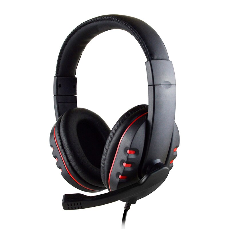 3.5mm hovedmonterede kabel-headset til gaming headset støjreduktion mikrofon lydstyrkekontrol til pc laptop  ps4 smartphone