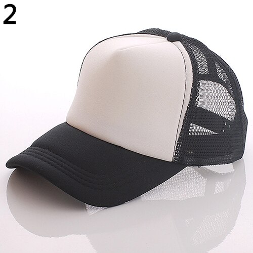 Unisex Attractive Baseball Cap Trucker Mesh Blank Visor Adjustable Sun Hat: 2