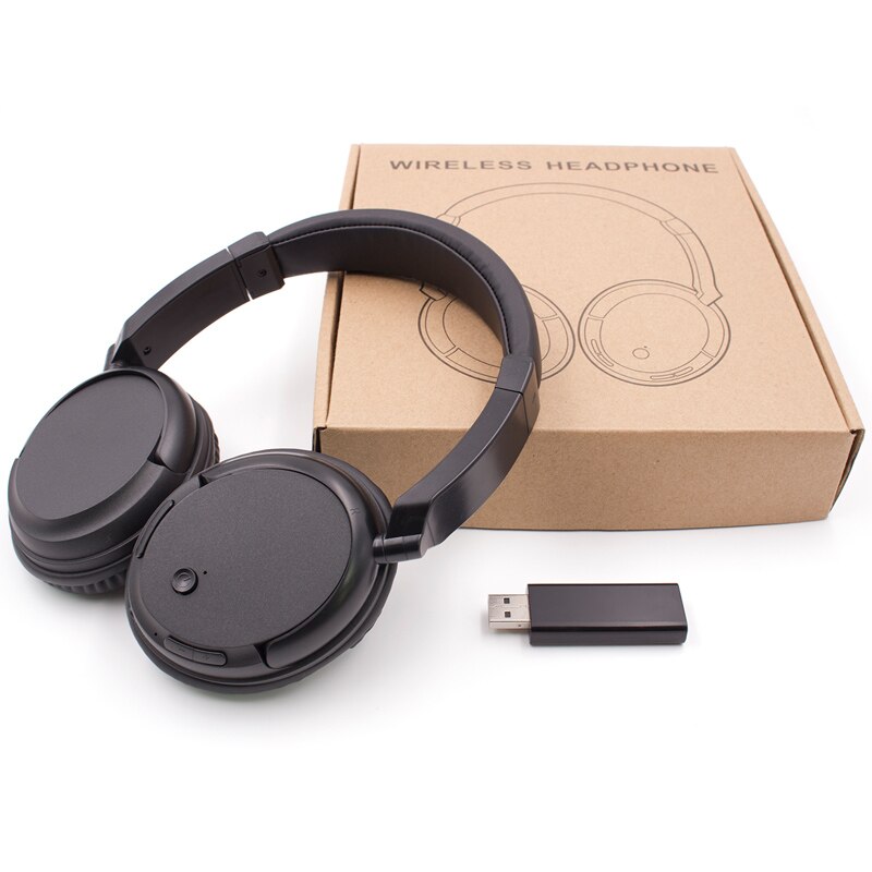 Beroep FM TV Draadloze Hoofdtelefoon Stereo Super Bass RF Ontvanger Met USB Emitter TV Headsets voor Computer voor IOS Xiaomi