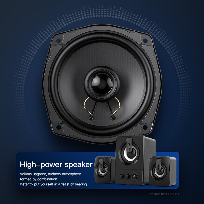 USB Wired Computer Speakers PC 4D Stereo Sound Surround Loudspeaker for Laptop Desktop Bluetooth Speaker Multimedia Loudspeaker