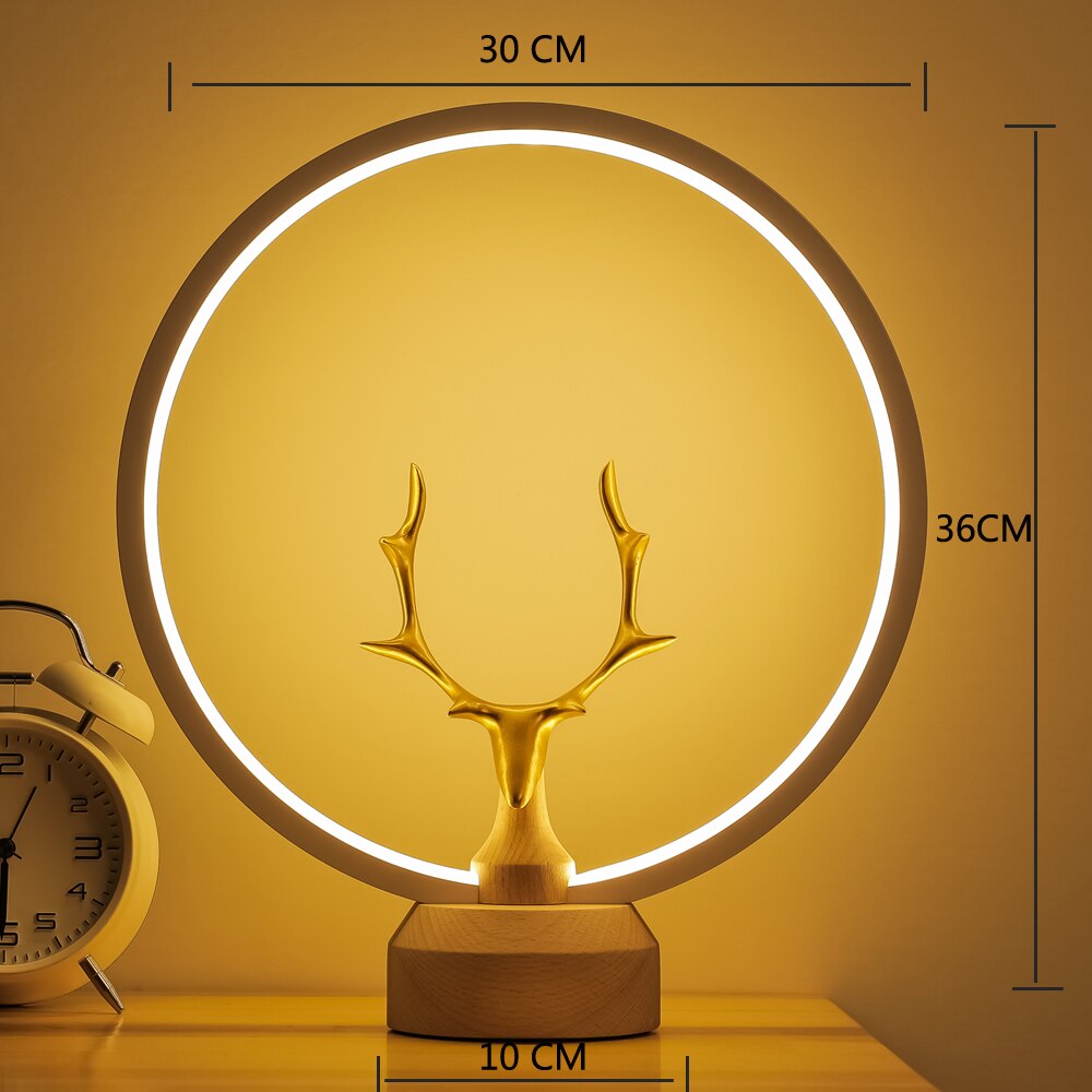 Heng balance lampe lampe à LED magnétique maison Table veilleuse interrupteur à billes magnétique lumières décor à la maison veilleuse goutte: deer
