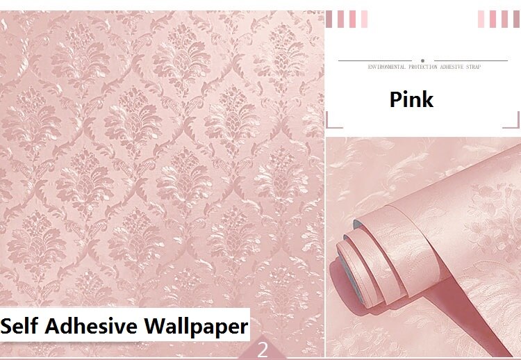 60Cm X 5M Vinyl Zelfklevende Behang Home Decor Bloemen Wandbekleding Voor Woonkamer Slaapkamer Achtergrond Waterdichte Muur stickers