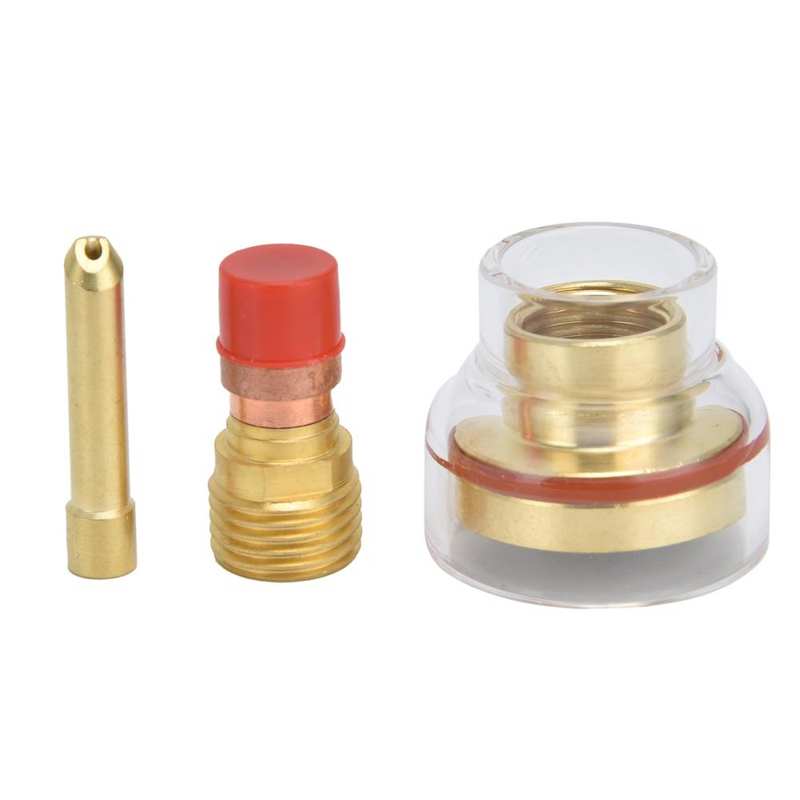 Palnik robić spawania szklany kubek 1.6mm spawanie TIG zestaw palnik robić spawania szklany kubek Collet szklana dysza argonu palnik robić spawania robić WP 17/18/26
