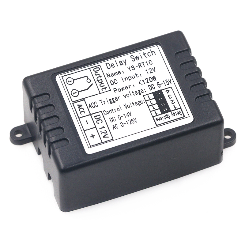 Power-on forsinkelse relæ switch modul trigger delay  dc 12v 60s programmerbar forsinkelse controller: Rt1c