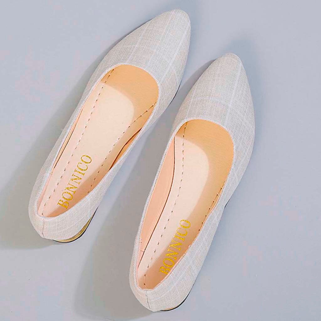 Women Flats Slip on Flat Shoes Candy Color Woman Boat Shoes Black Ladies Ballet flats shoes