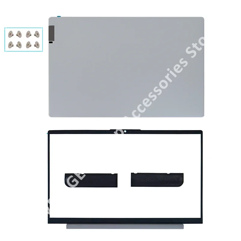 Case For Lenovo Ideapad 5 15IIL05 15ITL05 15ARE05 15ALC05 LCD Back Cover Front Bezel Hinges Palmrest Bottom Case: Pink