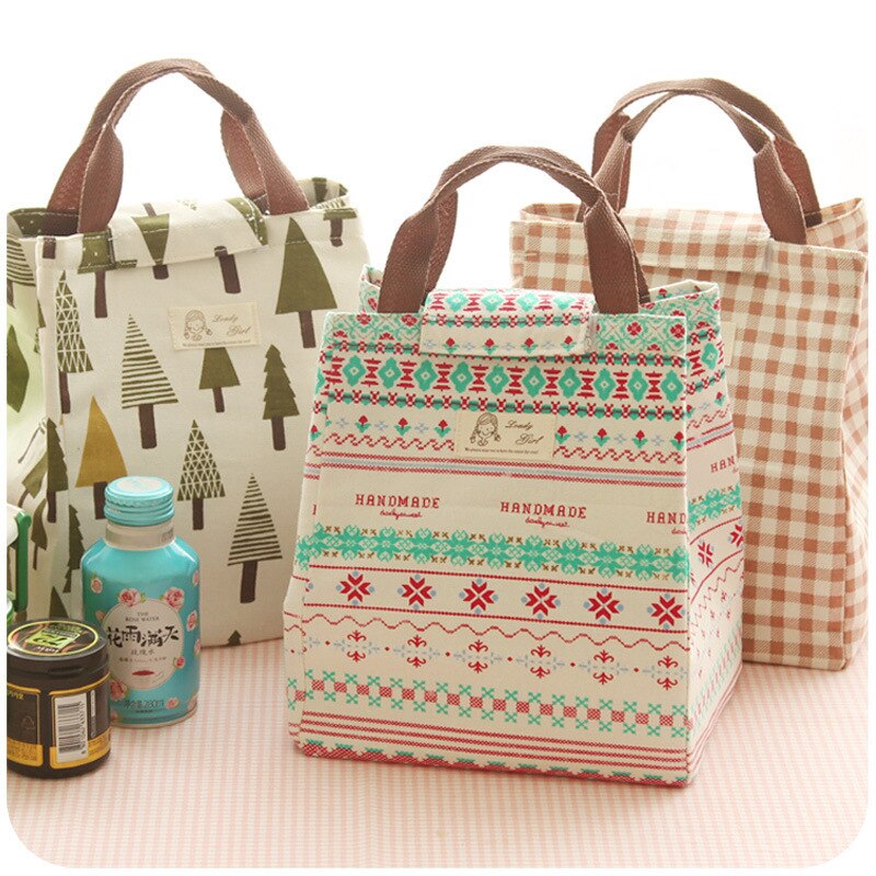 Lunch Box Bag Female Insulated Thermal Food Picnic Lunch Bags for Women Kids Men Cooler Tote Bag Case for School Work