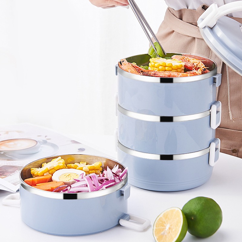 Cute Japanese Lunch Box For Kids School Portable Food Container Stainless Steel Bento Box Kitchen Leak-Proof Lunchbox Heated