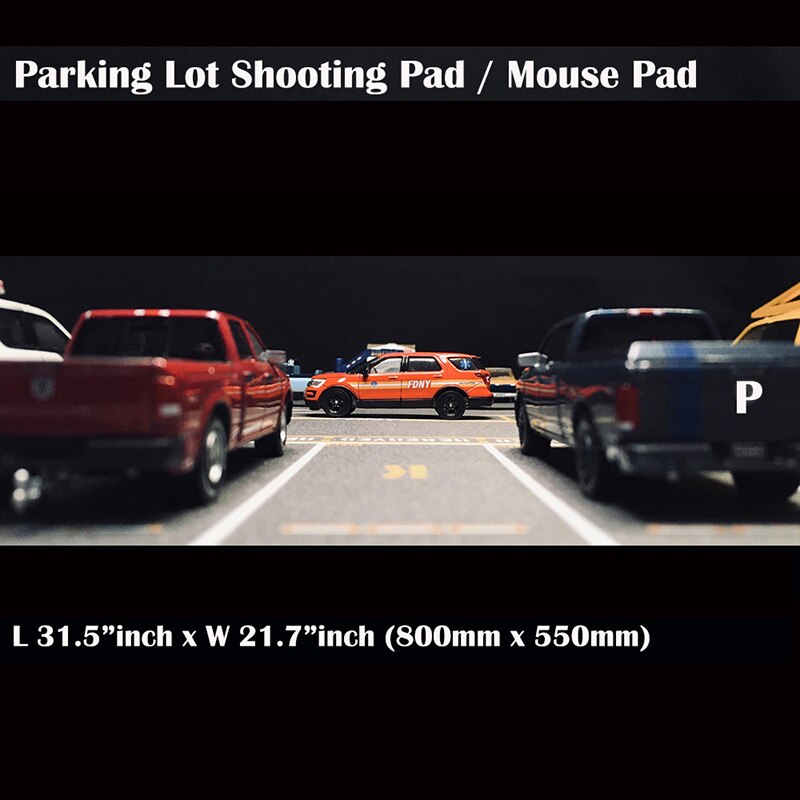 Model Car 1:64 Parking Lot Mat Vehicle Display Large Garage Mouse Pad Table Mat Vehicle Display Station