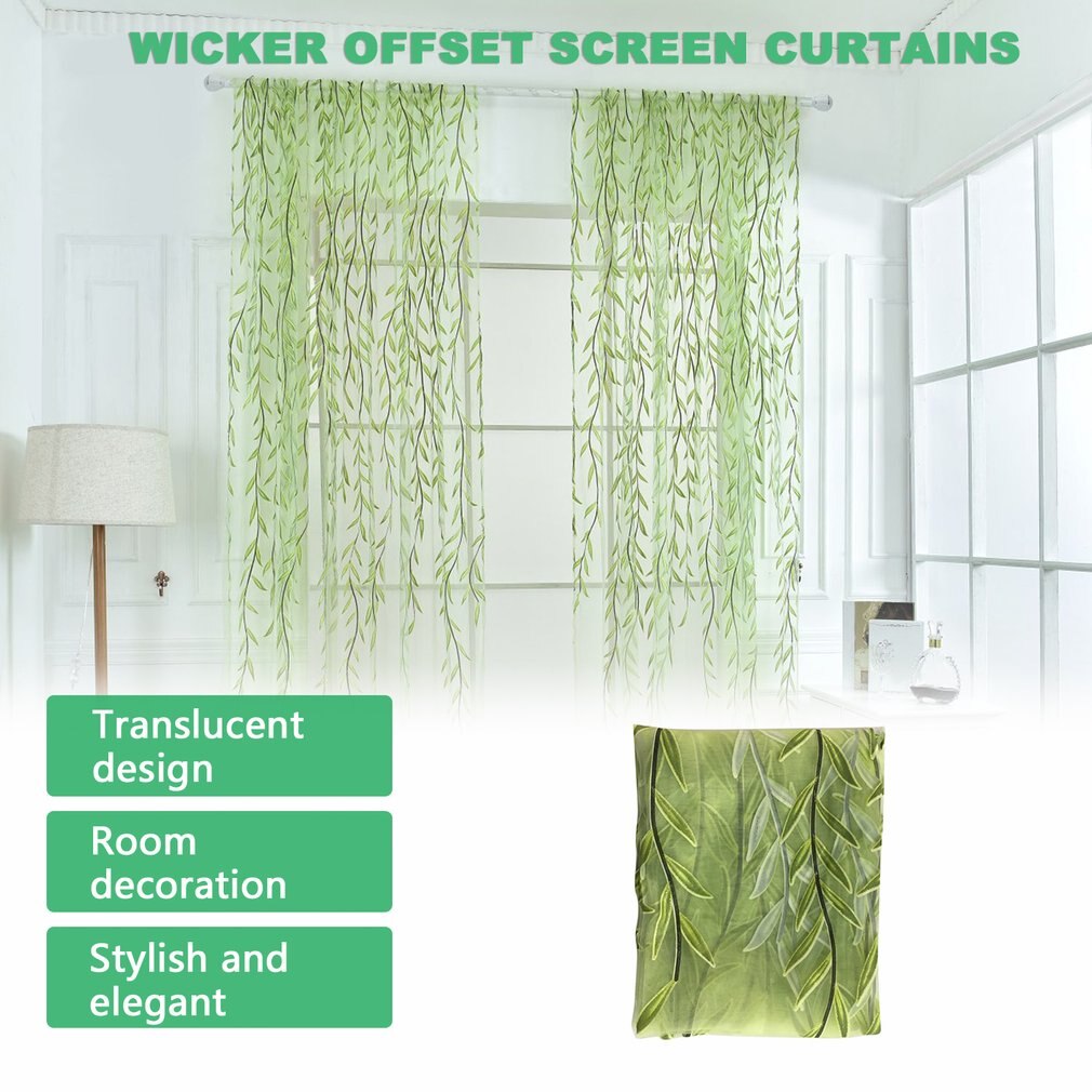 Wiklinowa przędza kurtyna tiulowa kurtyna wystrój okna przędza szklana drukowanie rękojeść robić salonu sypialnia ekran okno przesiewowe