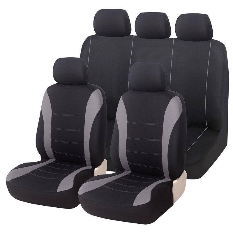AUTOYOUTH-Fundas de protección para asiento de coche, accesorios para interior de coche, compatible con airbag, funda de asiento para Lada y Volkswagen, color rojo, azul y gris: Gray