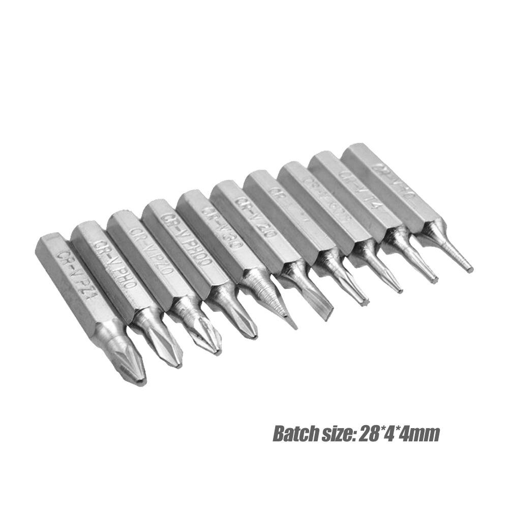 Durable Bits Wear-resistant Portable 10pcs/set 4mm Torx Security Screwdriver Drill Bit Phone Repair Screw Driver Bits: B